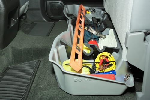 DuHa 10300 Under Seat Storage fits 2014-2018 Silverado/Sierra Light Duty Crew Cab & 2015-2019 Heavy Duty Crew Cab | Black Heavy-Duty Back Seat Organizer | Includes Dividers - view 5