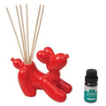 Balloon Dog Reed Oil Diffuser, Eclectic Shelf Decor for Home Dorm or Apartment, Fragrant Bathroom Air Freshener, Unique Housewarming Gifts