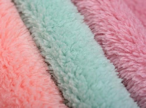 Microfiber rag Bulk Multi-Functional for House Furniture Reusable Rags Kitchen Wipes Dish Cloths Absorbent and Fast Drying 6 Colors (6pack, 11x11) - view 3