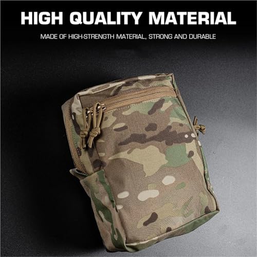 Tactical Tall GP Pouch, Large Capacity MOLLE Utility Storage Bag - view 4