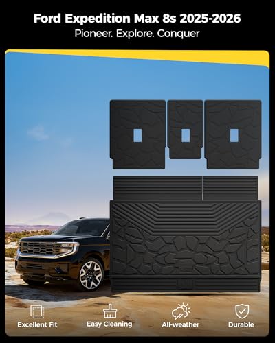 Cargo Liner & Seat Back Mats for 2025 2026 Ford Expedition MAX 7/8 Seats - view 2