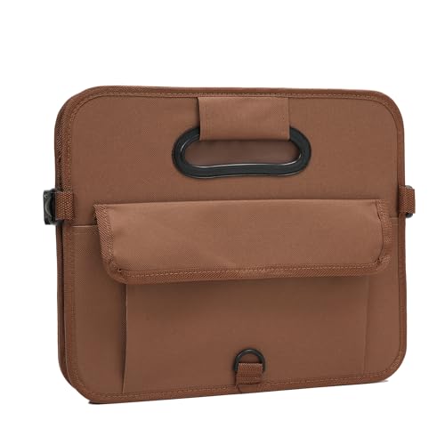 Car Trunk Organizer, Brown, Foldable, Non-slip, Adjustable, Multiple Compartments, 600D Oxford Cloth Material - view 5