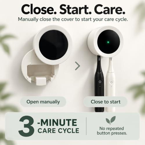 Upgraded Rechargeable Toothbrush Holder, Wall Mounted Brush Cleaner - view 5