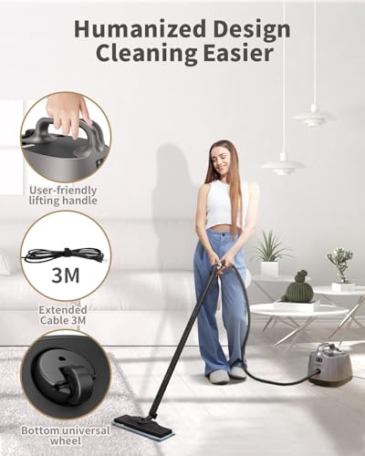 Handheld Steam Cleaner 60PSI 293°F, 21 Accessories for Home Car - view 4