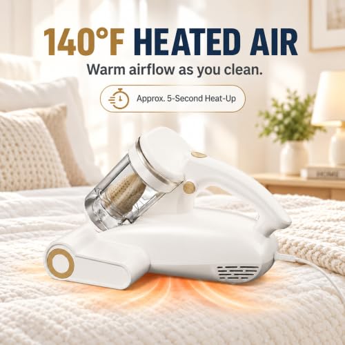Mattress Vacuum with UV-C Light,Bed Vacuum Cleaner for Sofa,Crib,Couch - view 4