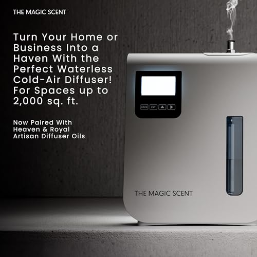 Oil Diffuser, Aromatherapy Diffuser & HVAC Scent Machine with Heaven & Royal Hotel Fragrance Oil - Whole House Air Freshener for Home & Hotels - view 2