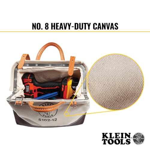5102-12 Heavy-Duty Natural Canvas Tool Bag, Tool Tote, 12-Inch - view 4