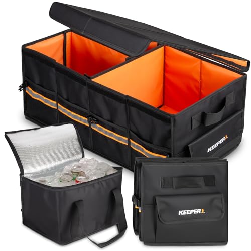 70L Extra Large Trunk Organizer with Cooler for SUV, Car & Minivan