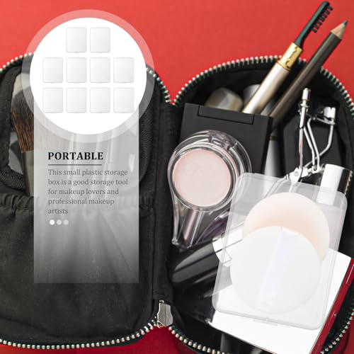 10pcs Makeup Sponge Cases, PP Storage Containers with Dustproof Lids - view 5