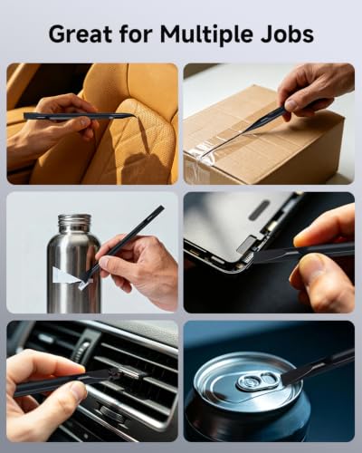 9-Piece Car Detailing Pick Set, Car Crevice Cleaning Tool for Tight Gaps, Remove Stickers, Labels, Grease & Grime - view 6