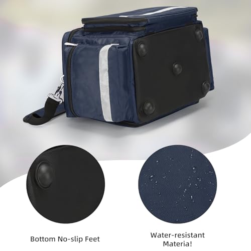 Medical Bag Empty First Aid Bag Emergency Responder Bag Professional First Aid Kits Storage with Inner Dividers and No-Scratch Bottom,Trauma Bag for Home Health - view 3
