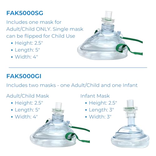 CPR Rescue Mask, Adult/Child and Infant, Hard Case Kit - view 5
