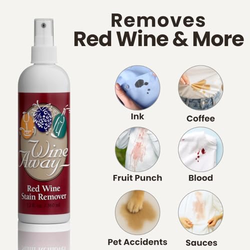 Red Wine Stain Remover, 12oz - Removes Wine Spots, Perfect Fabric Upholstery & Carpet Cleaner Spray Solution, Spray on Stain Wash & Resolve Laundry to Vanish Stain, Citrus Scent (Pack of 2) - view 2