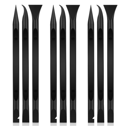 9-Piece Car Detailing Pick Set, Car Crevice Cleaning Tool for Tight Gaps, Remove Stickers, Labels, Grease & Grime