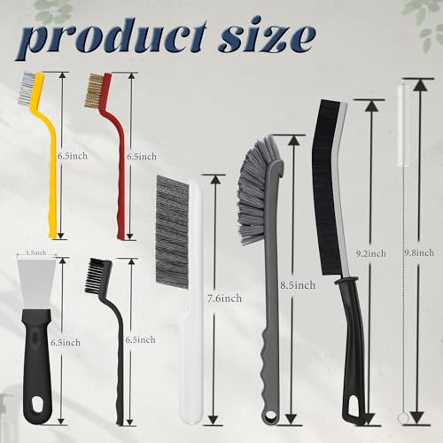 15pcs Crevice Cleaning Brush, Hard Bristle Brushes, Grout Cleaner Brush Household Cleaning Supplies, Gap Brush for Kitchen Bathroom Sink and Dead Corners - view 2