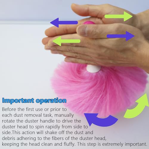 4 Pack 8" Hand Grips Microfiber Washable Duster, Suitable for Light Daily Household Dusting, Electrostatic Feather Duster Brush,Cleaning Supplies for Book,Screen,Sofa,Car,Furniture,Photo Frames - view 3