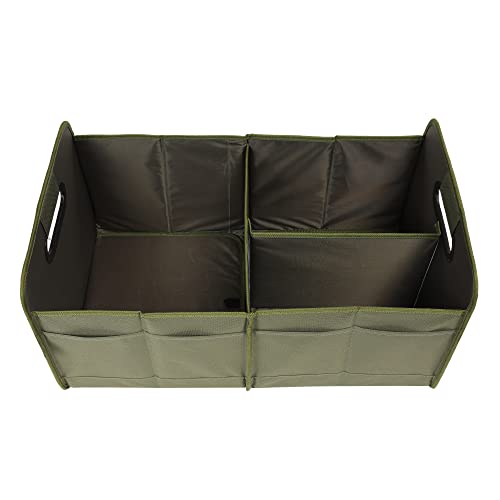 Car Trunk Organizer, Green, Foldable, Non-slip, Adjustable, Multiple Compartments, 600D Oxford Cloth Material - view 5