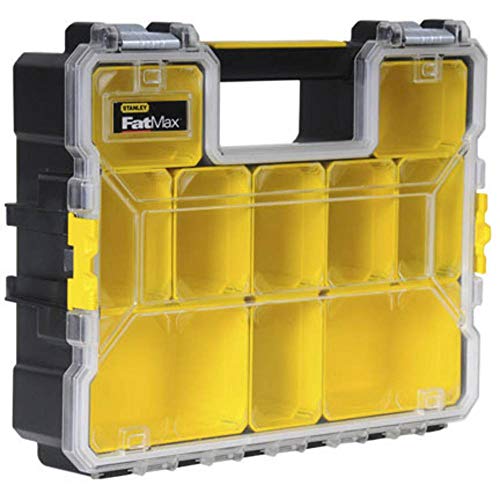 STANLEY FATMAX 10-Compartment Deep Organizer with Metal Latches, 1-97-518