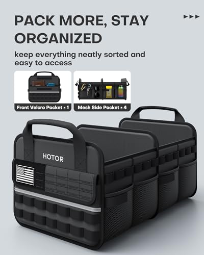 Tactical Trunk Organizer - Car Storage with Front MOLLE Pockets - view 2
