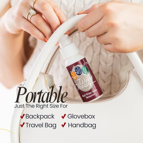 Red Wine Stain Remover Spray Bundle, Fabric, Upholstery & Carpet Cleaner Solution, Removes Wine Spots & Laundry Stains, Fast-Acting Spot Treatment, 12oz Home & 2oz Travel Size - view 6