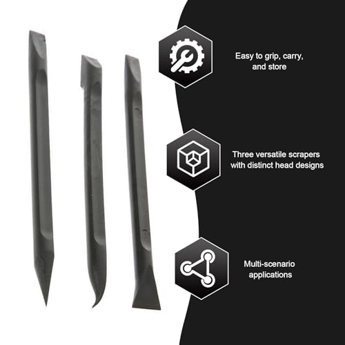 9PCS Car Carbon Fiber Plastic Crevice Tool, Non Scratch Car Scraper - view 3