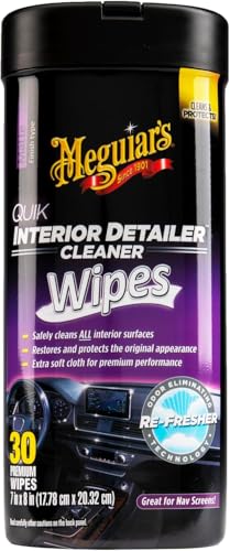 Quik Interior Detailer Wipes, Cleans, Protects & Refreshes All Car Surfaces, 30 Ct, 3 Pack - view 2