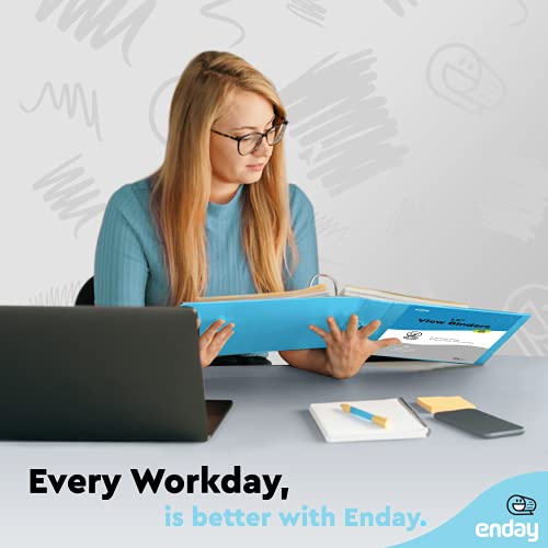 3 Ring Binder 1.5 Inch, Blue Heavy Duty Three Ring Binder, 325 Sheets Capacity - 1.5 Inch Binder for Home School and Office - view 7