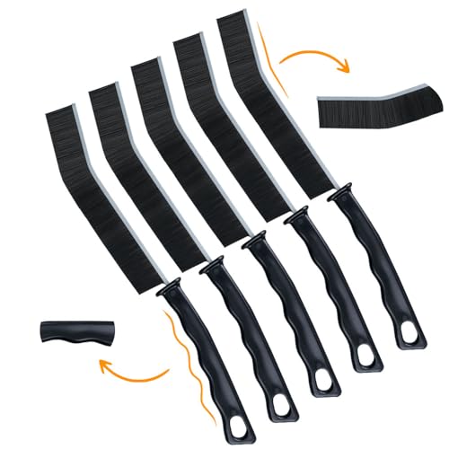 Crevice Cleaning Brush, 5Pcs, Hard Bristle Crevice Cleaning Brush, Gap Cleaning Brush for Bathroom Kitchen Car and Window Groove