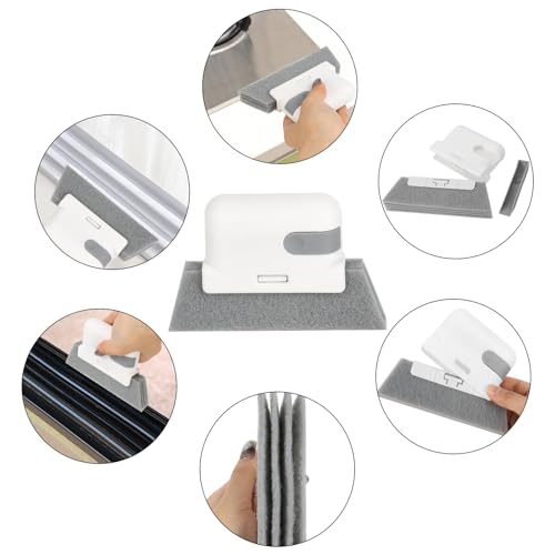 8 Pcs Hand-held Groove Gap Cleaning Tools - Door Window Track Crevice Cleaning Brushes Blind Cleaner Duster, Window Magic Cleaning Brush for Shower Door, Car Vents, Air Conditioner, Keyboard - view 3