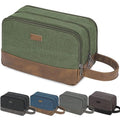 Travel Toiletry Bag for Men, Canvas Shaving Dopp Kit