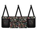 Floral Mushroom Car Trunk Organizer Foldable Backseat SUV Organizer Multifunctional Storage Carrying Caddy Tool Tote Bag Storage Bag for Camping