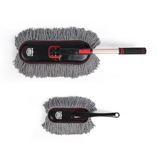 Car Duster Exterior, Microfiber, 3 Pcs, Grey - view 7