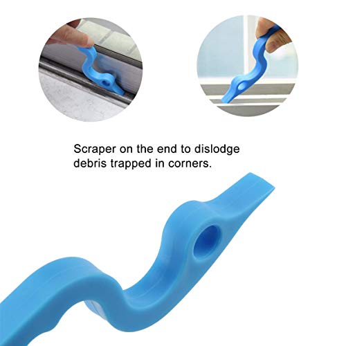 2pcs Hand-held Groove Gap Cleaning Tools Door Window Track Kitchen Cleaning Brushes (Sky Blue) - view 7