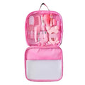 Infant Essentials Travel Kit – Baby Care & Safety Kit with CPR & Choking Reference Cards, 14-Piece Newborn Set for Diaper Bag & Travel (Pink)