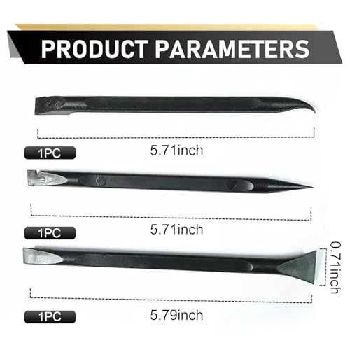 9PCS Car Carbon Fiber Plastic Crevice Tool, Non Scratch Car Scraper - view 2