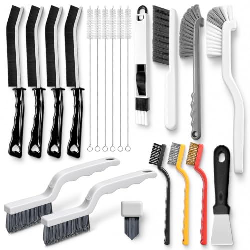 20 Pcs Crevice Cleaning Brush, V-Shaped Grout Brush for Kitchen
