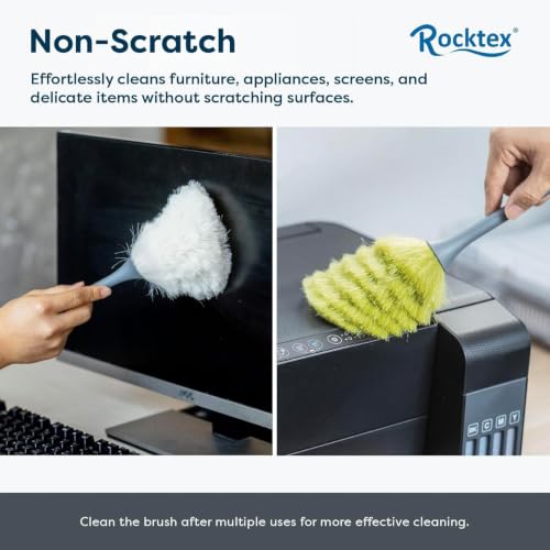 3 Pack Microfiber Delicate Duster & Detail Brush - Dual Ended Duster with Microfiber, Electrostatic and Washable Screen Static Cleaning Tool for Office, Car, Laptop, Screen, Keyboard, TV - view 3