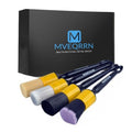 4 Pcs Car Detailing Brush Set, Boars Hair Car Detailing Brushes
