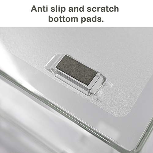 Facility 2 Tier Letter Tray, Side Load, Letter Size/A4, Desktop File Organizer, Plastic (Clear Crystal Color) - view 6