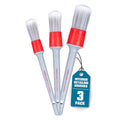 All in the Details Interior Detailing Brush Set, 3-Piece