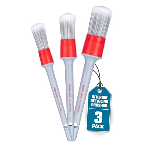 All in the Details Interior Detailing Brush Set, 3-Piece
