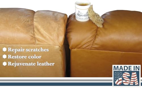 Skidmore’s Leather Cream: All-Natural, Non-Toxic Leather Conditioner - Made in USA Since 1984. Water Repellent Formula Restores Leather Couches, Car Seats, Boots, Shoes, Purses, Bags, and Tack. 6 Oz - view 6