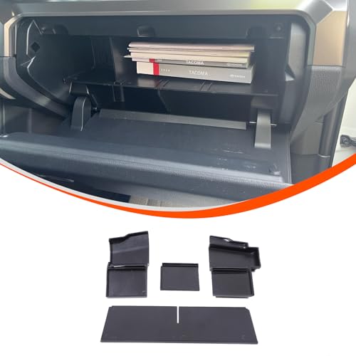 Glove Box Dividers Organizer Compatible with Toyota Tacoma 2024 2025, Center Console Organizer Insert Box ABS Secondary Storage Tacoma 2024 Compartment Tray Accessorie - view 2