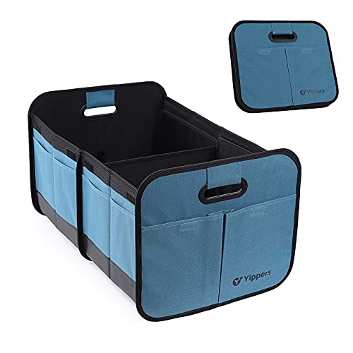 Car Trunk Organizer, Storage for SUVs or Sedans, Foldable Cargo Containers with 9 Pockets and Reinforced Handles, with Non-Slip Bottom, Collapsible Storage for SUVs, Sedans, or Any Cars