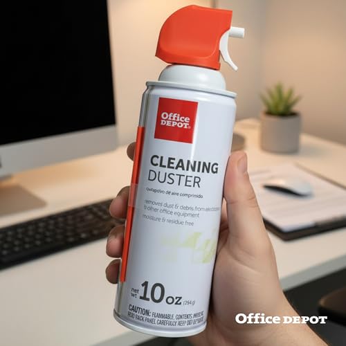 Cleaning Duster, 10 Oz Compressed Canned Air for Electronics, Keyboard Cleaner for Computer, Laptop, PC, Printer, Office Equipment, Moisture-Free, Pack of 6 - view 4