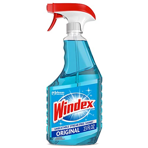 Glass and Window Cleaner Spray Bottle, Bottle Made from 100% Recovered Coastal Plastic, Original Blue, 23 fl oz