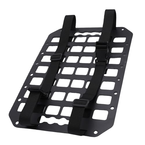 Car Seat Back Molle Panel Organizer Aluminum Modular Storage Panel Compatible with L Track Systems for Truck SUV RV Van Interior Organization 14 x 10 x 0.08 Inches - view 2