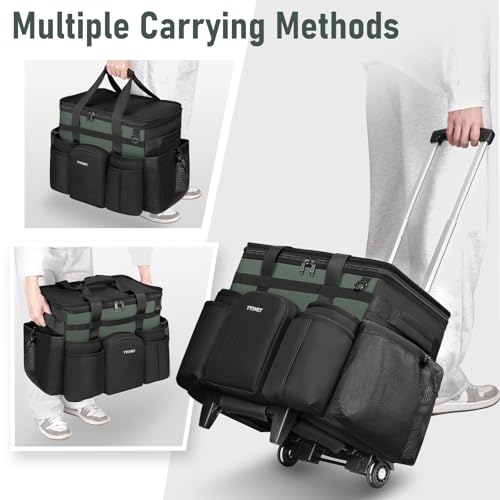 Cleaning Caddy with Wheels, Extra Large Rolling Cleaning Caddy Bag - view 6