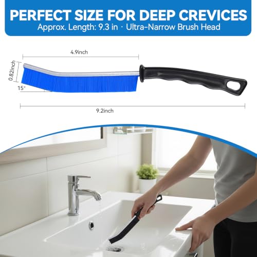 5 Pack Crevice Cleaning Brush, Hard Bristle Gap Cleaner for Home - view 6