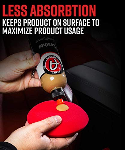 Premium Car Interior Applicators Leather Conditioner Foam Applicator for Car Detailing, Car Seats, Boots, Furniture & More | Apply After Leather Cleaner & Interior Car Cleaning - view 4